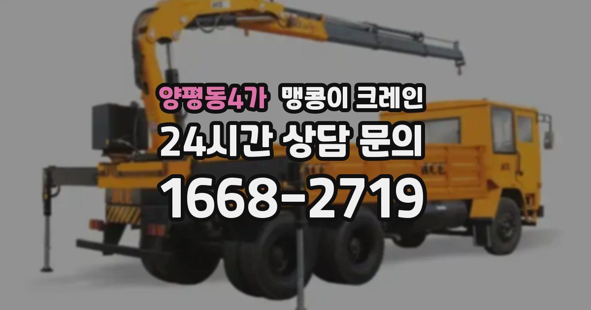 양평동4가 맹콩이 크레인