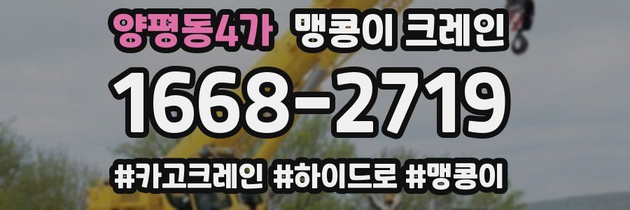 양평동4가 맹콩이 크레인