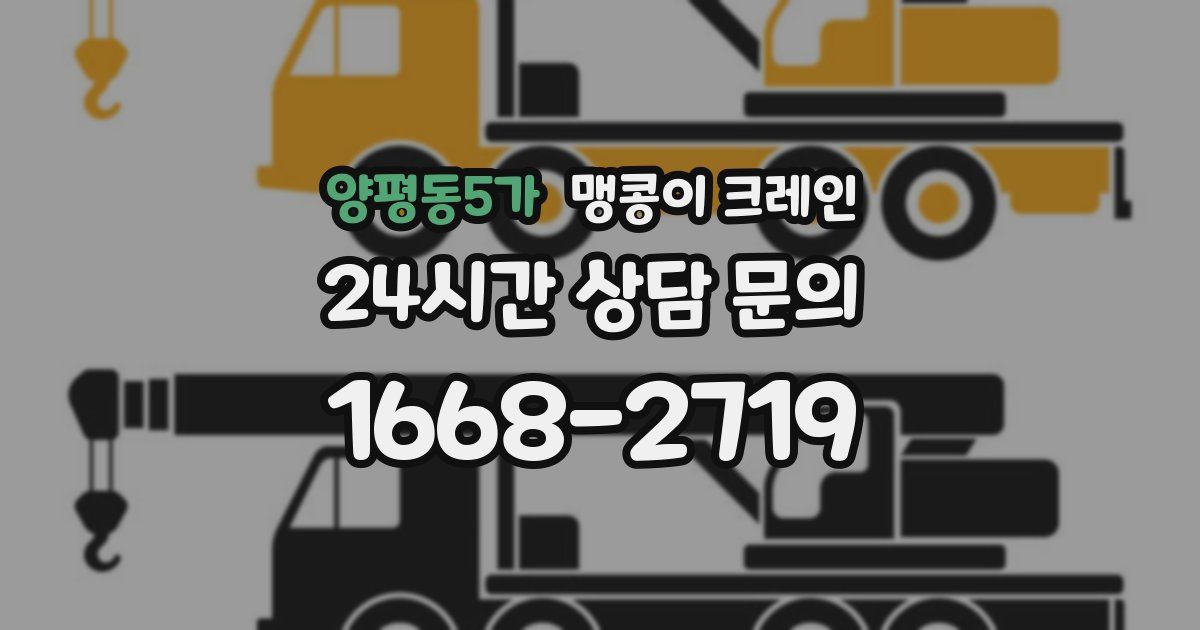 양평동5가 맹콩이 크레인