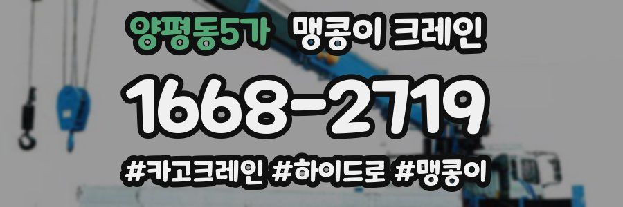 양평동5가 맹콩이 크레인