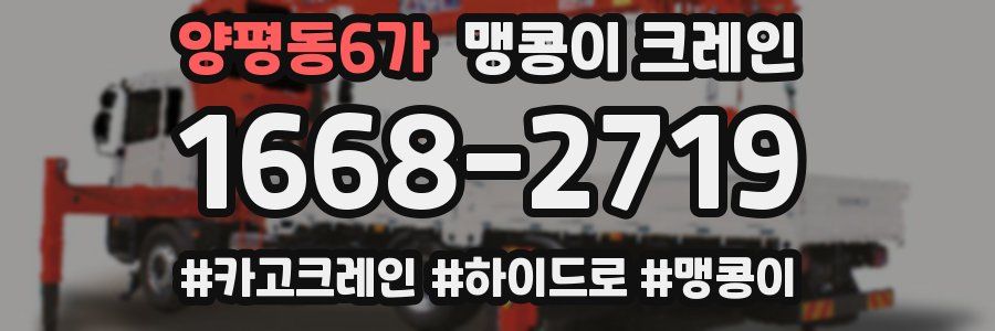 양평동6가 맹콩이 크레인