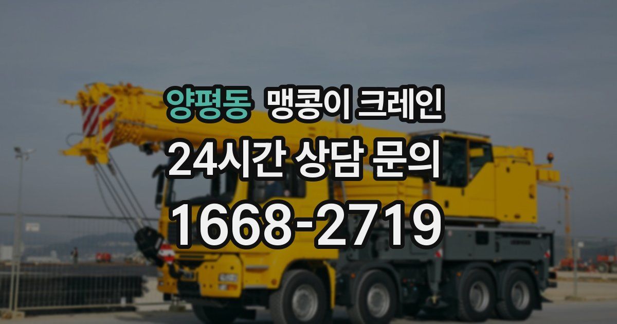 양평동 맹콩이 크레인