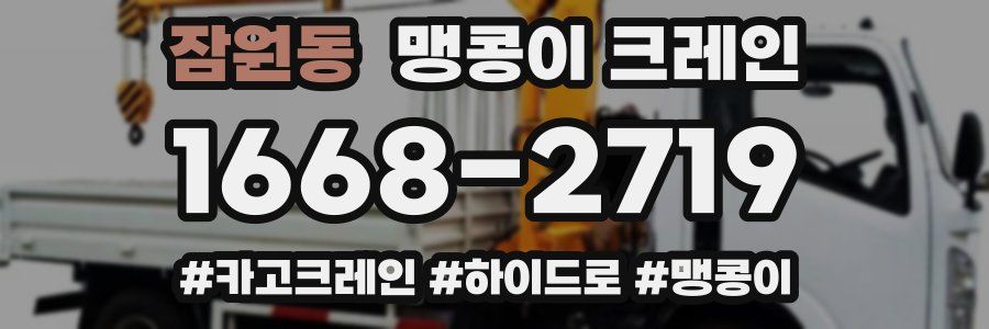 잠원동 맹콩이 크레인