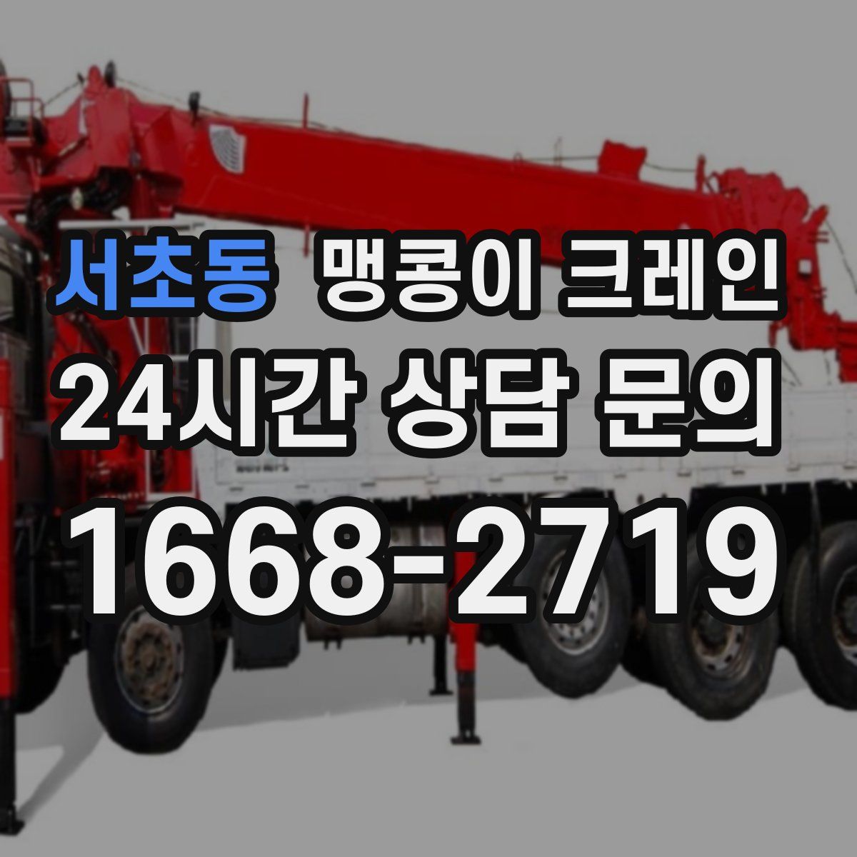 서초동 맹콩이 크레인