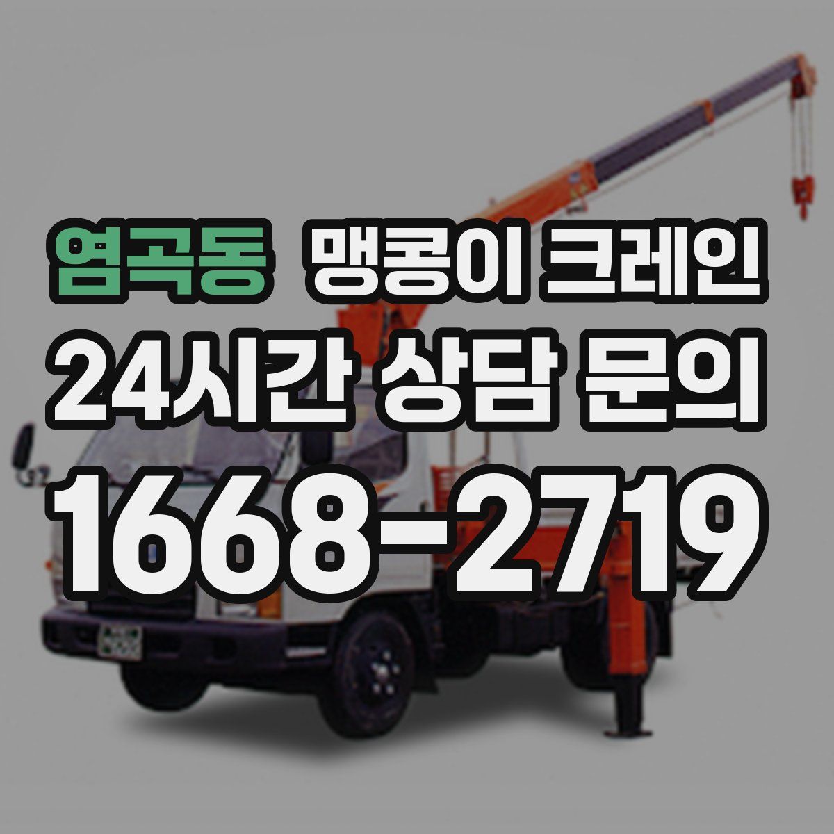 염곡동 맹콩이 크레인