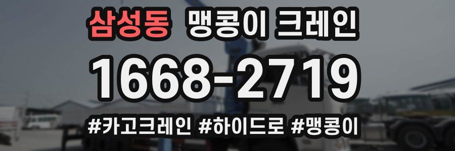 삼성동 맹콩이 크레인