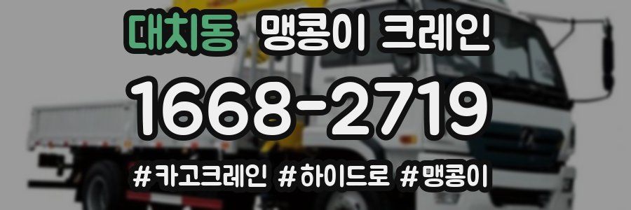 대치동 맹콩이 크레인