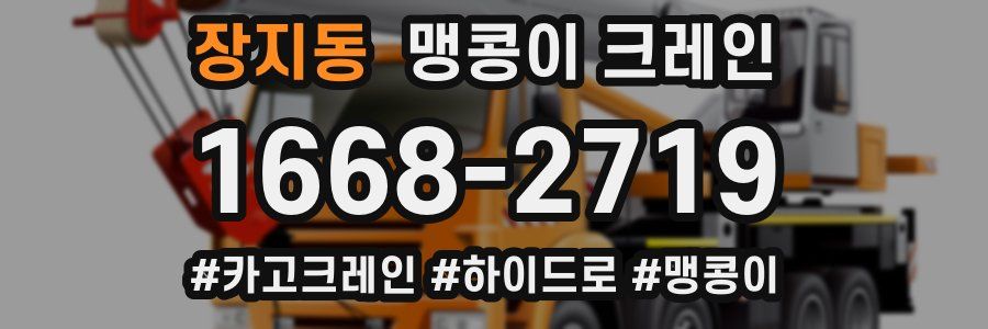 장지동 맹콩이 크레인