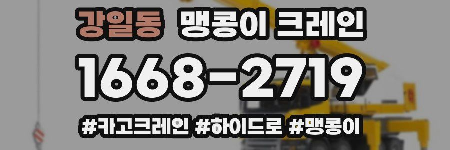 강일동 맹콩이 크레인