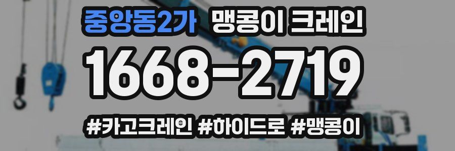 중앙동2가 맹콩이 크레인