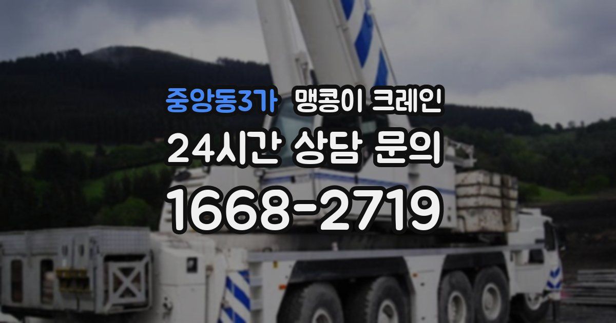 중앙동3가 맹콩이 크레인