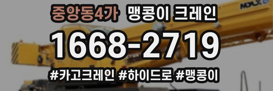 중앙동4가 맹콩이 크레인