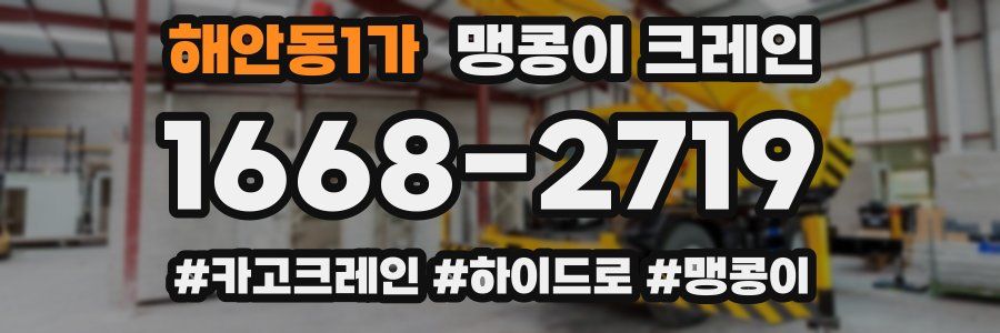 해안동1가 맹콩이 크레인