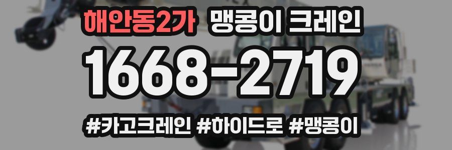 해안동2가 맹콩이 크레인