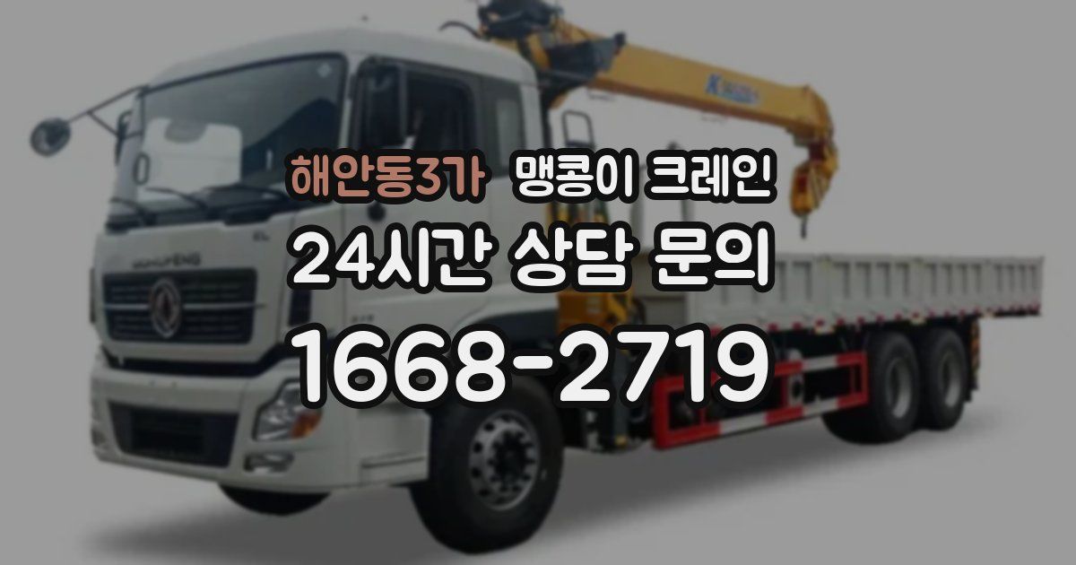 해안동3가 맹콩이 크레인