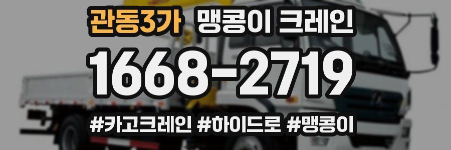 관동3가 맹콩이 크레인