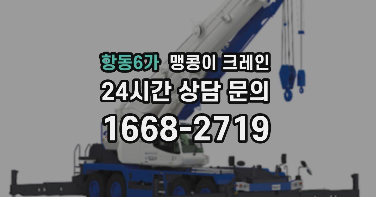 항동6가 맹콩이 크레인