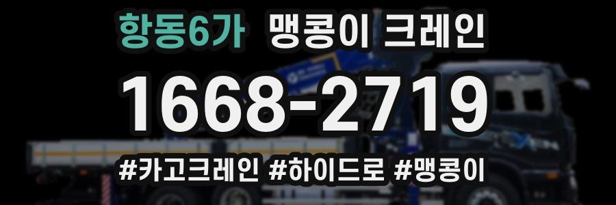 항동6가 맹콩이 크레인