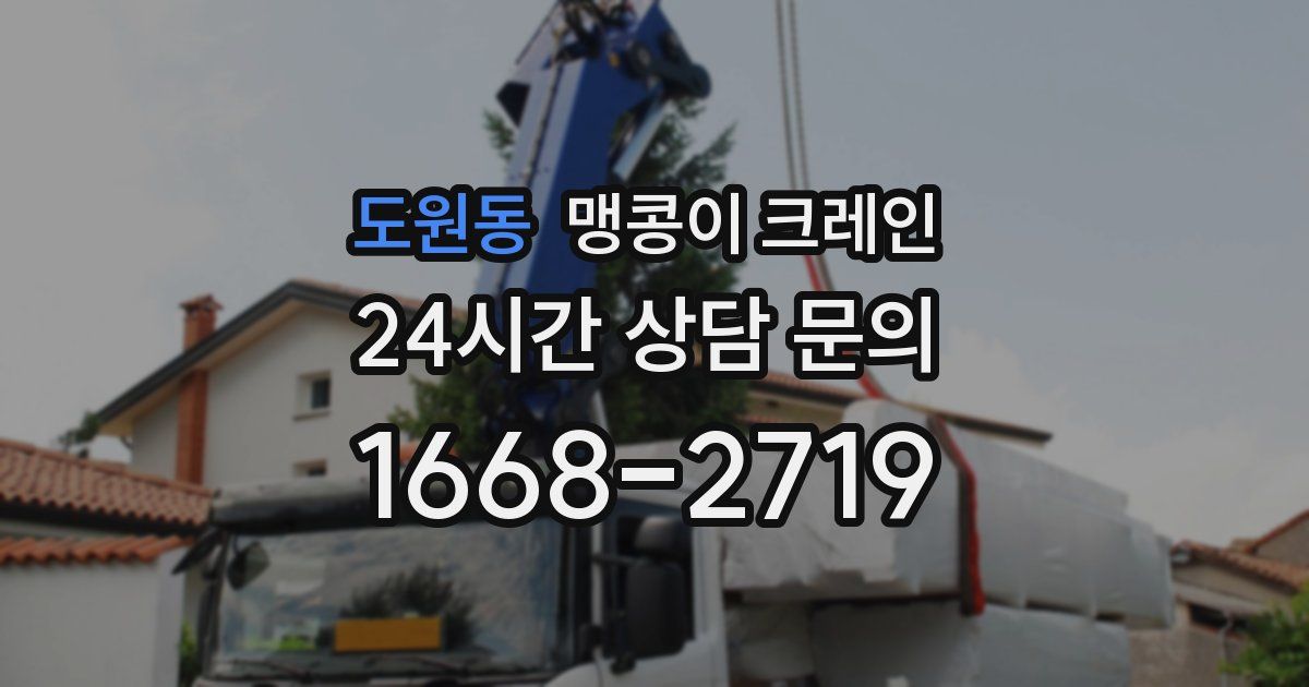 도원동 맹콩이 크레인