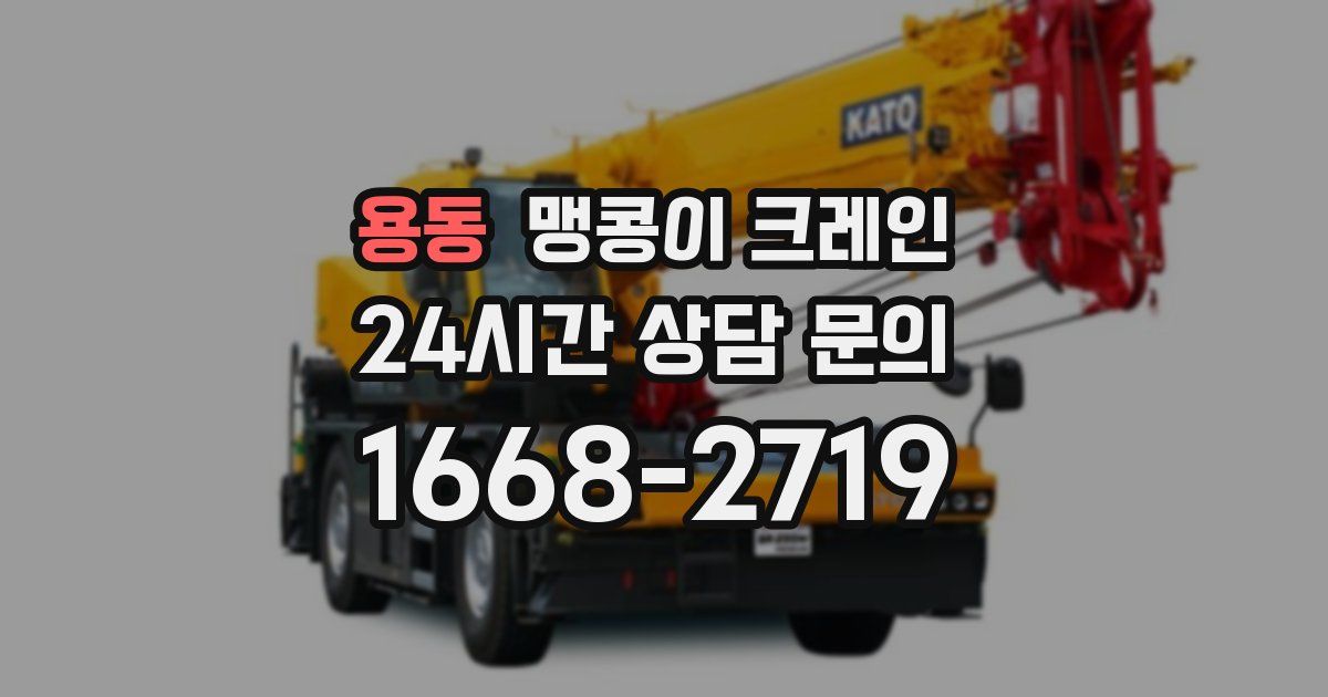 용동 맹콩이 크레인