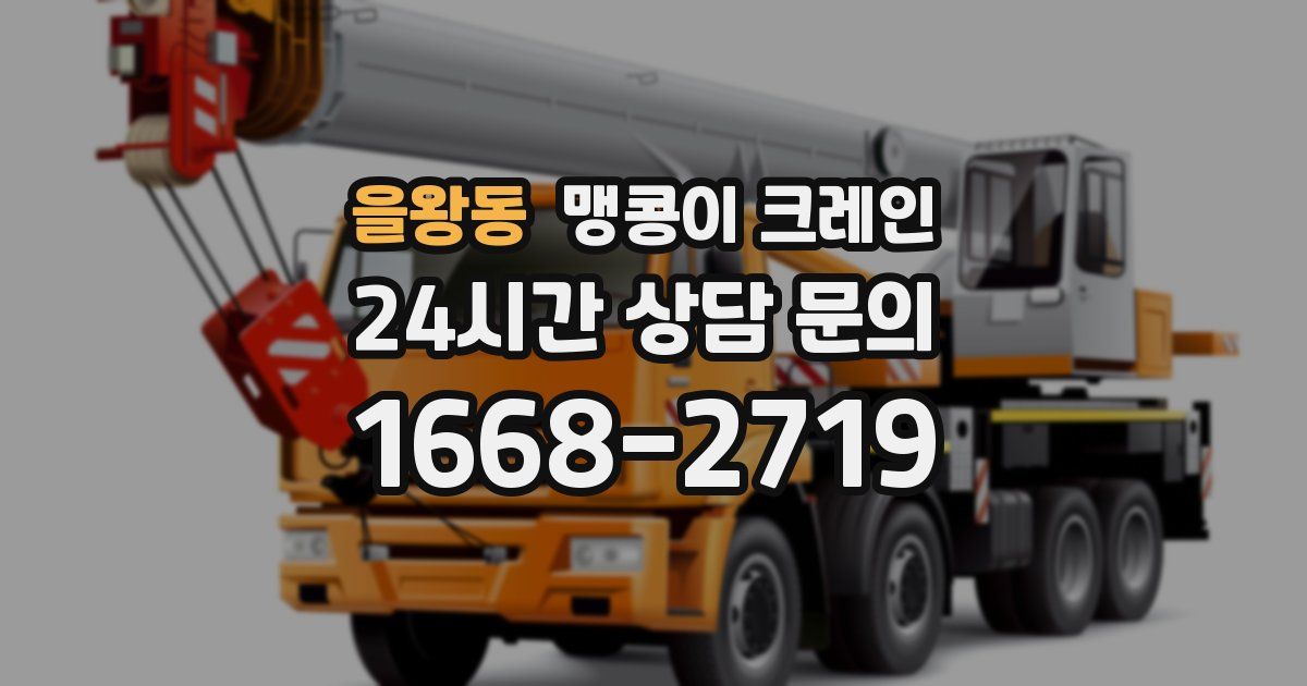 을왕동 맹콩이 크레인