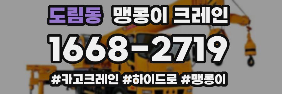 도림동 맹콩이 크레인