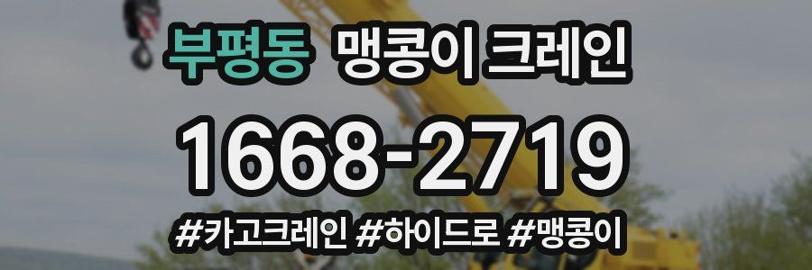 부평동 맹콩이 크레인