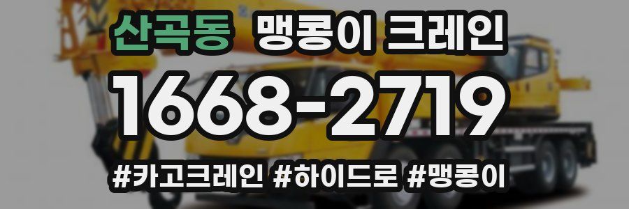 산곡동 맹콩이 크레인