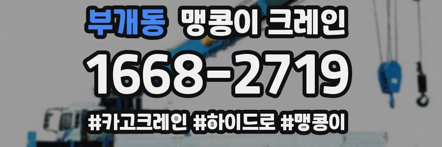부개동 맹콩이 크레인