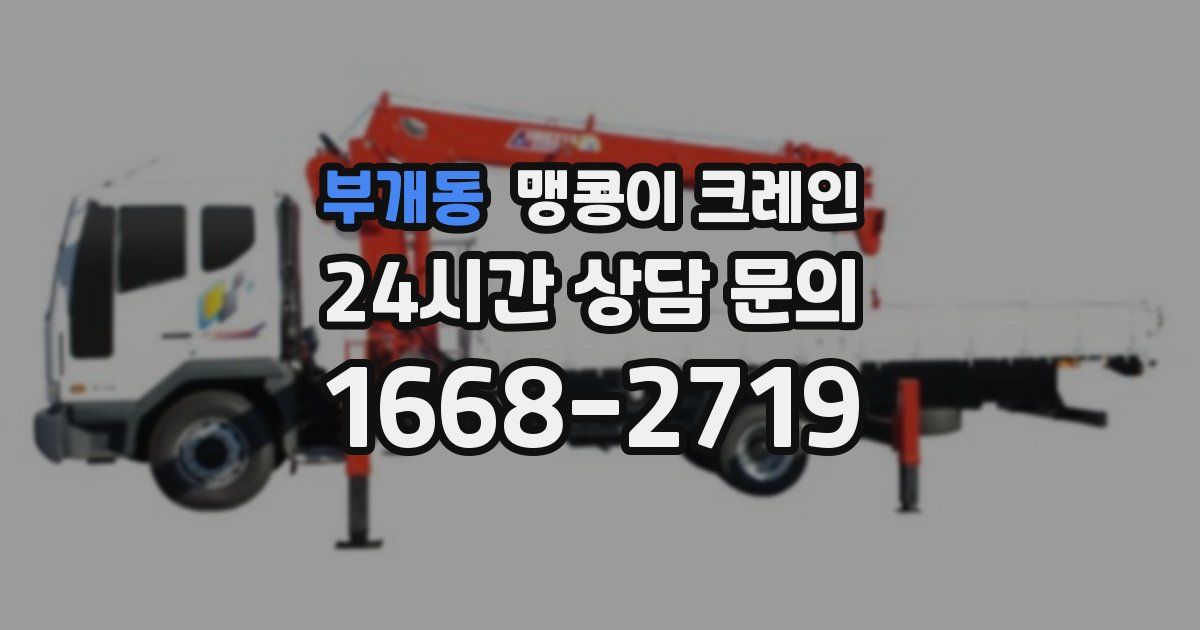 부개동 맹콩이 크레인