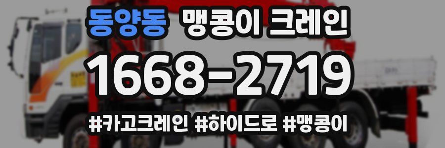 동양동 맹콩이 크레인