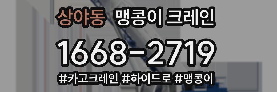 상야동 맹콩이 크레인