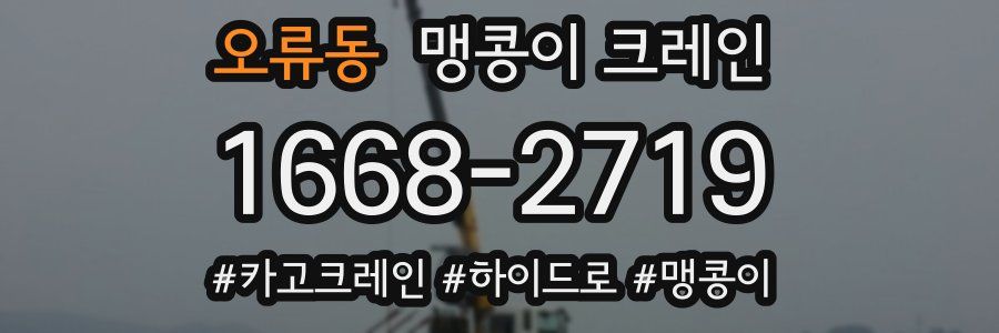 오류동 맹콩이 크레인