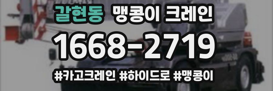갈현동 맹콩이 크레인