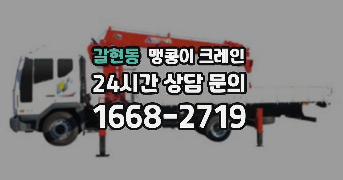 갈현동 맹콩이 크레인