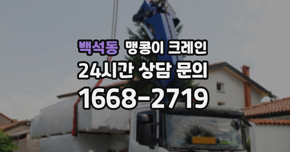 백석동 맹콩이 크레인