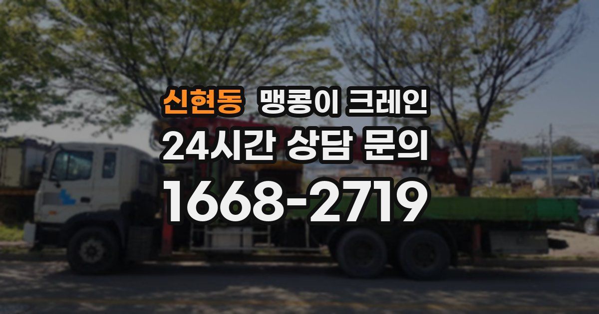신현동 맹콩이 크레인