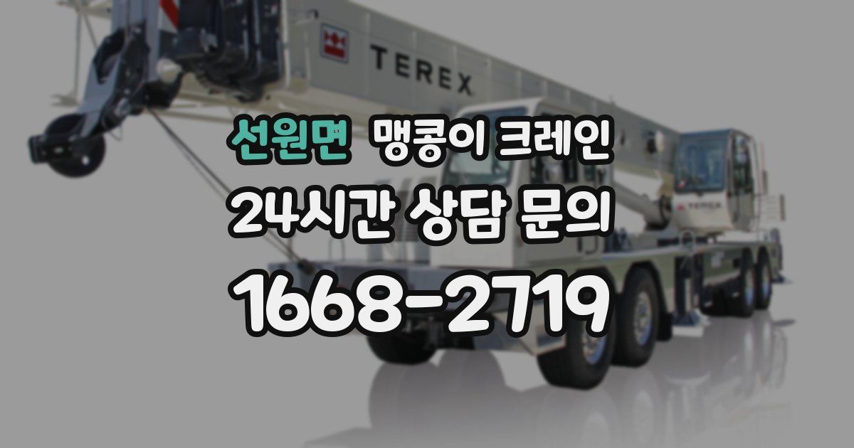 선원면 맹콩이 크레인