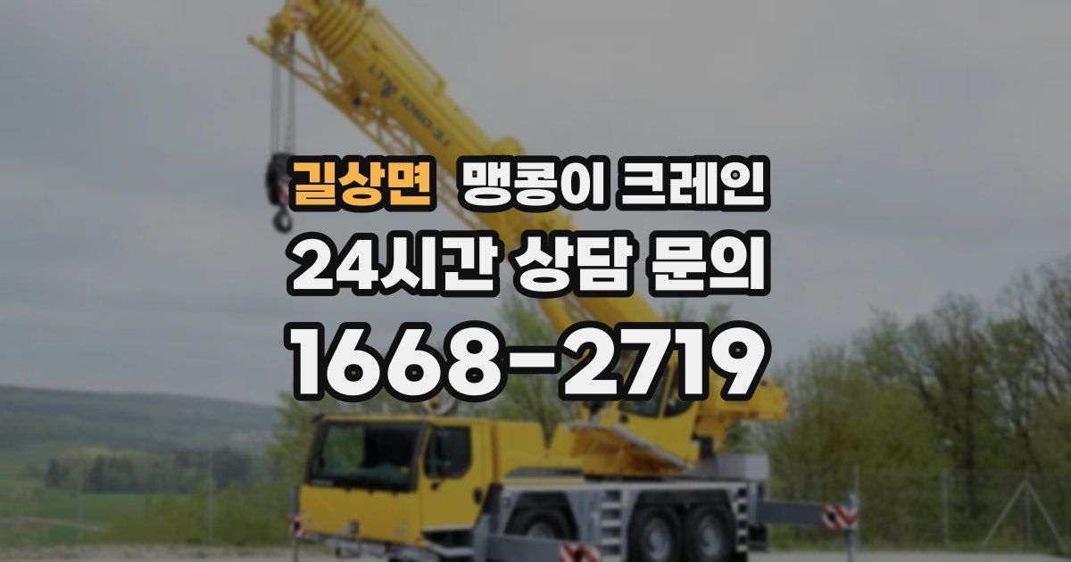 길상면 맹콩이 크레인