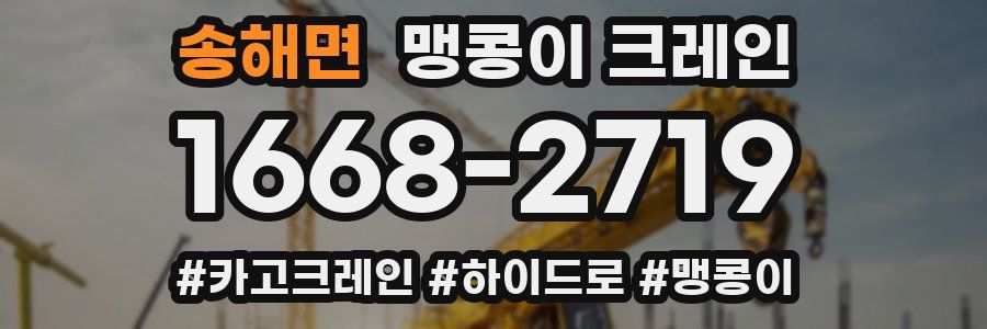 송해면 맹콩이 크레인