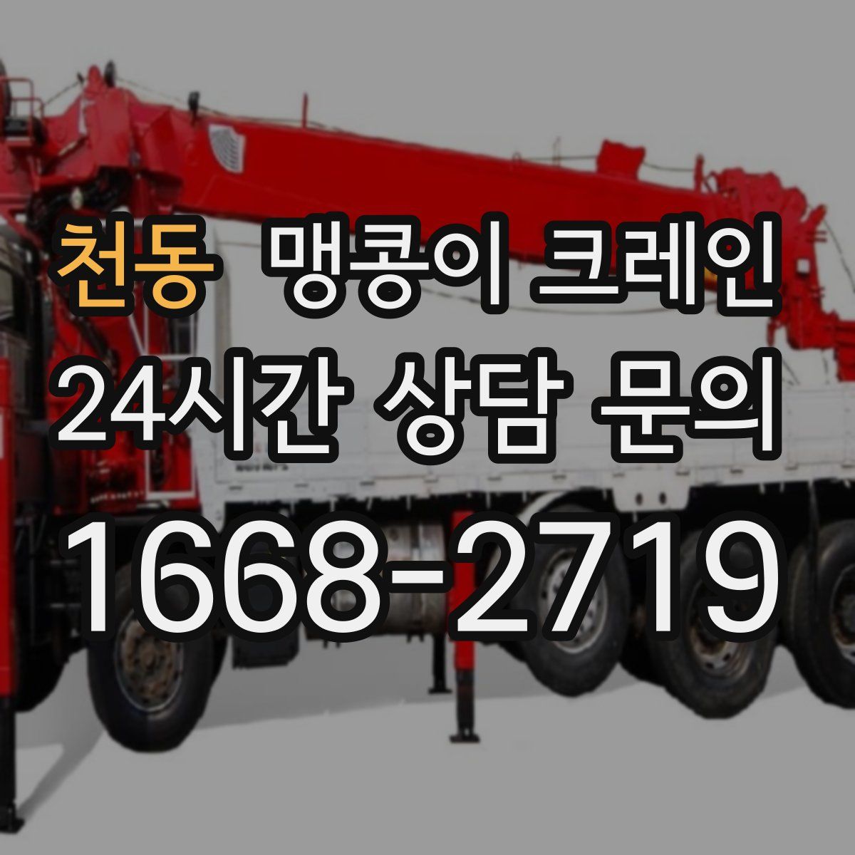 천동 맹콩이 크레인