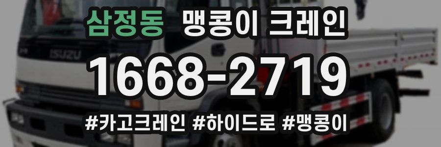 삼정동 맹콩이 크레인