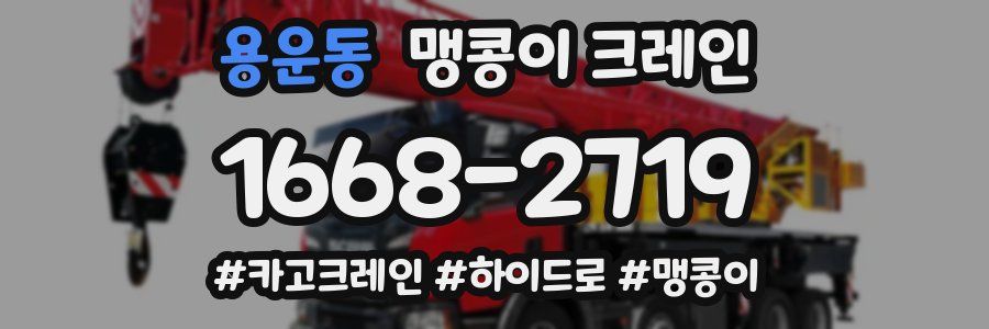 용운동 맹콩이 크레인