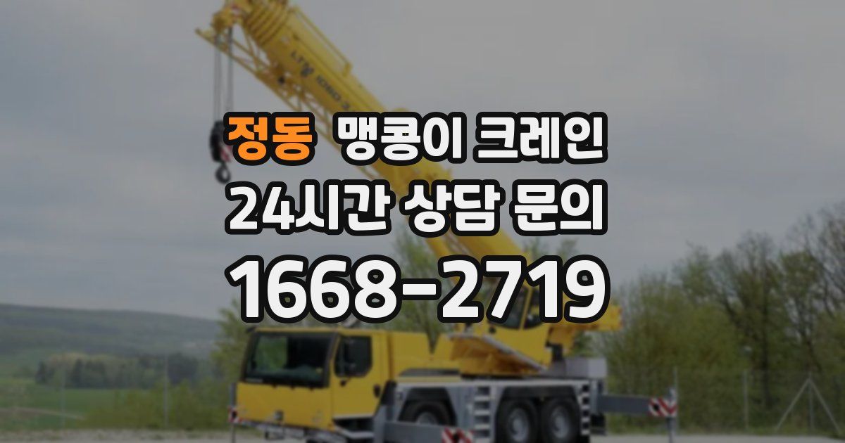 정동 맹콩이 크레인