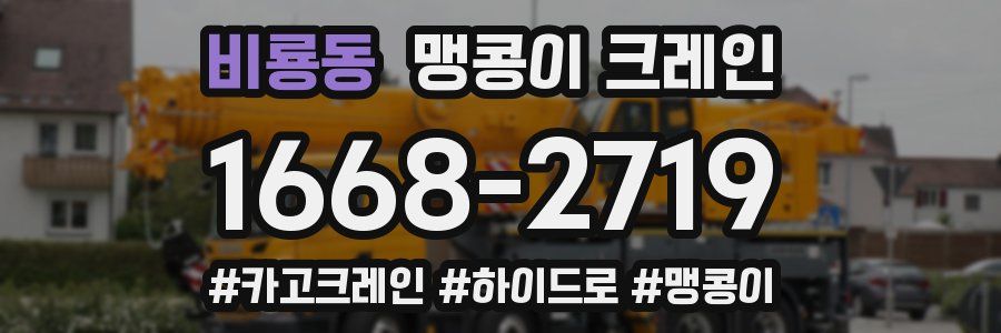 비룡동 맹콩이 크레인