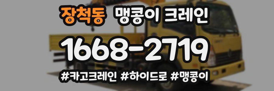 장척동 맹콩이 크레인