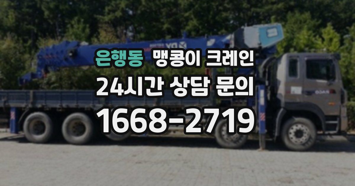 은행동 맹콩이 크레인