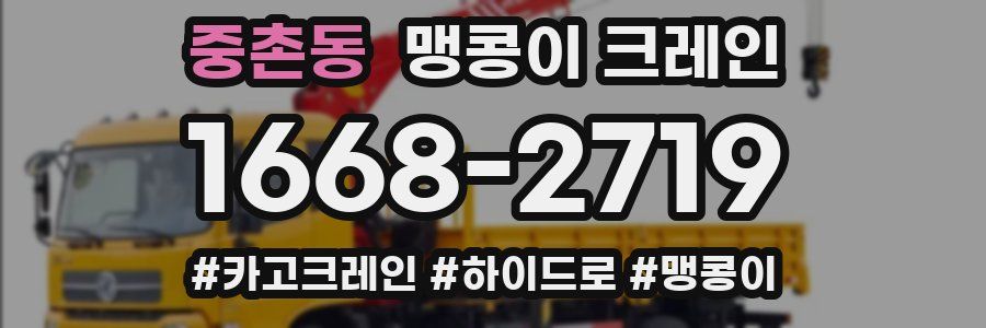 중촌동 맹콩이 크레인