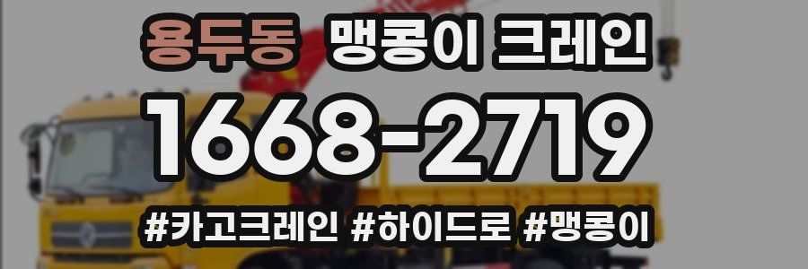 용두동 맹콩이 크레인