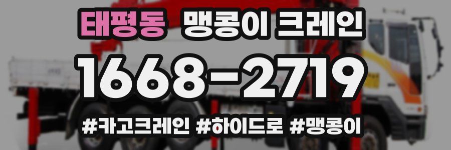 태평동 맹콩이 크레인